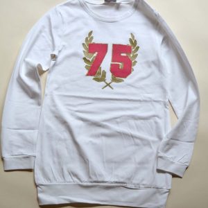 tričko dívčí s dlouhým rukávem, Wendee, ozfb39206-2, bílá – 152 | 12let