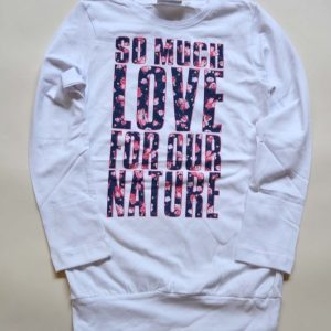 tričko dívčí s dlouhým rukávem, Wendee, ozfb39221-1, bílá – 98 | 3roky