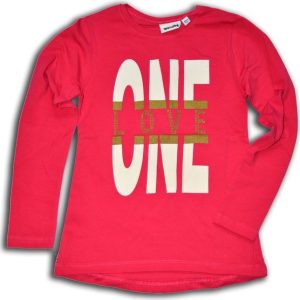 tričko dívčí, dlouhý rukáv, Wendee, OZFB102510-1, růžová – 98 | 3roky