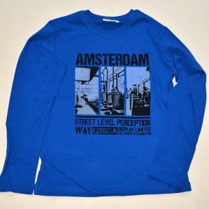 tričko chlapecké s dlouhým rukávem, Wendee, ozfb101643-1, modrá – 98 | 3roky