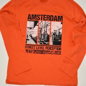 tričko chlapecké s dlouhým rukávem, Wendee, ozfb101643-1, oranžová – 98 | 3roky