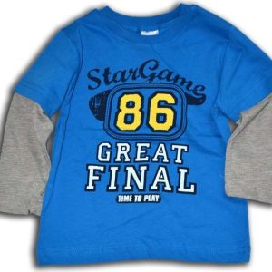 tričko chlapecké, dlouhý rukáv, Wendee, ozfb101610-0, světle modrá – 98 | 3roky