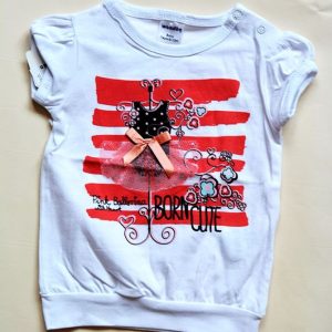 tričko s krátkým rukávem, Wendee, OZ102410-0, bílá – 98 | 3roky