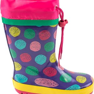 dívčí holínky gumové – puntíky, Pidilidi, PL0086-01, holka – 30