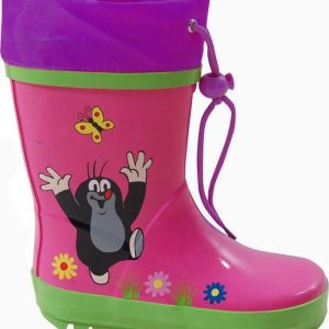 holínky dětské s krtkem, Pidilidi, PL0017-03, růžová – 27