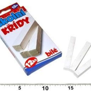 Křídy školní bílé 12 ks, WIKY, 881610