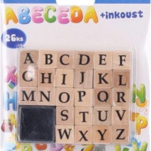 Razítka abeceda 26ks + inkoust, Wiky, W003099
