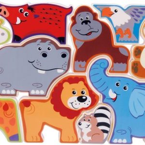 Divoké safari skládačka 9 ks, PLAYGO, W100454