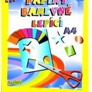 Papíry barevné W lepící A4, 10 listů, WIKY, 886463