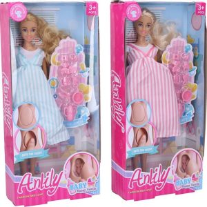 Panenka těhotná s miminkem 30 cm, Wiky, W114663