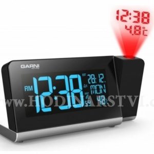 Budík s projekcí času a vnitřní teploty GARNI 165 Arcus