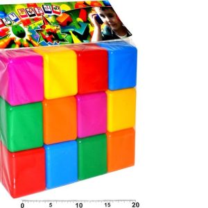 Stavebnice kostky 12 ks, Wiky, W128020