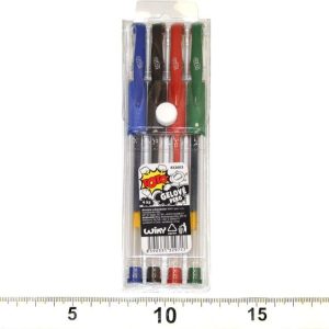 Gelové pero sada 4 ks, TOTO, W832603