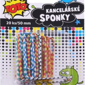 Sponka kancelářská pruhovaná 20 ks, 50 mm, TOTO, W834603