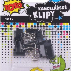 Klip kancelářský 10 ks, 15 mm, TOTO, W834606