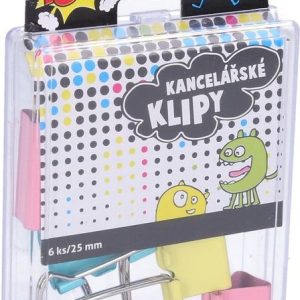 Klip kancelářský 25mm 6ks, TOTO, W834624