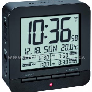 Rádiově řízený budík TFA 60.2536.01 – černý