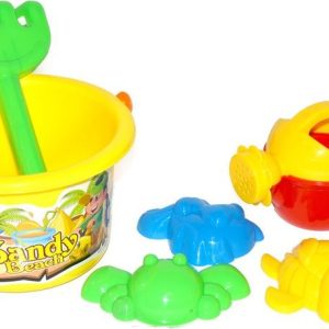 Set na písek 8 ks – žlutá/modrá, Wiky, W116641