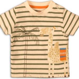 Tričko chlapecké s krátkým rukávem, Minoti, Camel 7, béžová – 62/68 | 3-6m