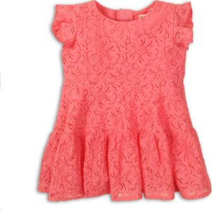 Šaty dívčí krajkové, Minoti, Fruits 5, růžová – 86/92 | 18-24m