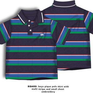 Tričko chlapecké Polo s krátkým rukávem, Minoti, Roar 5, kluk – 92/98 | 2/3let