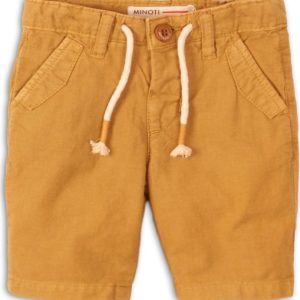 Kraťasy chlapecké lněné, Minoti, Lizard 5, hnědá – 92/98 | 2/3let