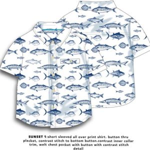 Košile chlapecká s krátkým rukávem, Minoti, Sunset 1, kluk – 92/98 | 2/3let