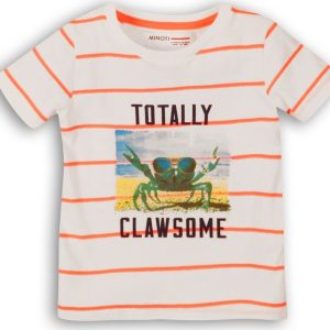 Tričko chlapecké s krátkým rukávem, Minoti, Crab 1, bílá – 122/128 | 7/8let