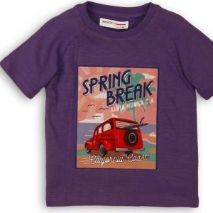 Tričko chlapecké s krátkým rukávem, Minoti, Break 5, fialová – 152/158 | 12/13let