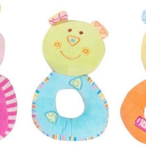 Baby chrastítko 3 druhy, Pidilidi, 5028, růžová