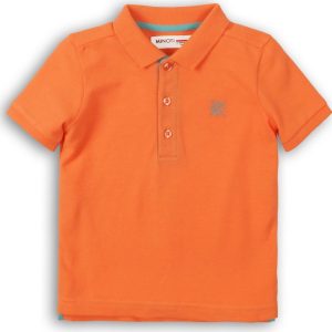 Tričko chlapecké Polo s krátkým rukávem, Minoti, 1POLO 6, oranžová – 92/98 | 2/3let