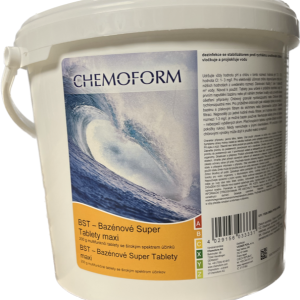 BST 5 kg – multifunkční tablety 5v1 do bazénu, CHEMOFORM