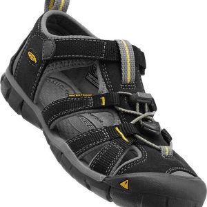 Dětské sandály SEACAMP II CNX, black/yellow, Keen, 1012064, černá – 29