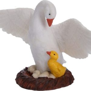 B – Figurka Husa s mládětem 12 cm, Atlas, W101908