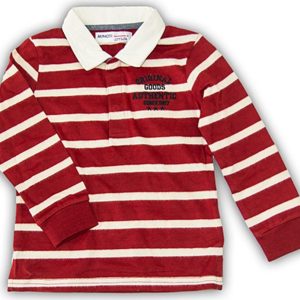 Tričko chlapecké POLO bavlněné s dlouhým rukávem, Minoti, BROOK 4, kluk – 92/98 | 2/3let