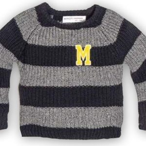 Svetr chlapecký pruhovaný, Minoti, GREAT 1, modrá – 68/80 | 6-12m