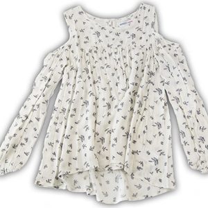 Halenka dívčí s holými rameny, Minoti, ARTISAN 4, béžová – 98/104 | 3/4let