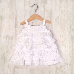 šaty letní a kalhotky, Minoti, LOVELY 7, bílá – 86/92 | 18-24m