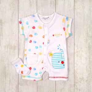 overal letní, ponožky, Minoti, OCEAN 4, bílá – 50 | 0m