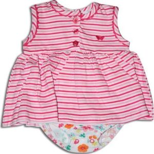 šaty dívčí, Minoti, TROPICAL 2, růžová – 74/80 | 9-12m