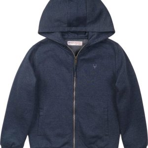 Mikina chlapecká celorozepínací s kapucí, Minoti, 3BZTHRU 10, modrá – 146/152 | 11/12let