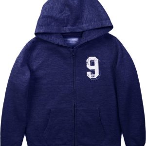 Mikina chlapecká celorozepínací s kapucí, Minoti, 3KIDZTHRU 5, modrá – 98/104 | 3/4let