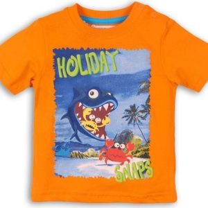tričko chlapecké, Minoti, SNAP 1, oranžová – 68/80 | 6-12m