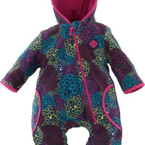 overal microfleezový propínací s kapucí, Pidilidi, PD1071, Holka – 56/62 | 0-3m