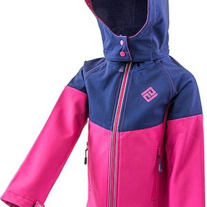 bunda softshellová dívčí s kapucí, Pidilidi, PD1073-01, Holka – 98 | 3roky