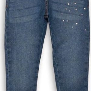 Kalhoty dívčí džínové s elastenem, Minoti, MERGE 10, holka – 98/104 | 3/4let