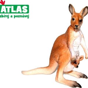 A – Figurka Klokan s mládětem, 9 cm, Atlas, W101840