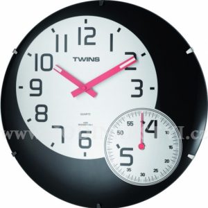 Hodiny Twins 352 black 35cm
