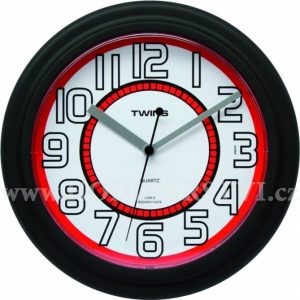 Hodiny Twins 406 black 23cm