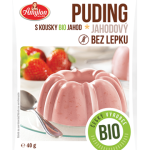 Amylon Puding jahodový bez lepku 40 g BIO